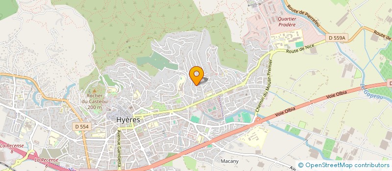 localisation de l'entreprise MOTORCYCLESS DIFFUSION  HYERES