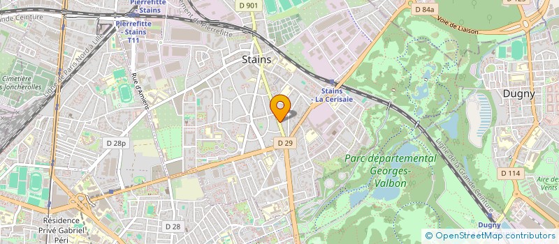 localisation de l'entreprise MOTORS DISTRIBUTION AUTOMOBILES  STAINS