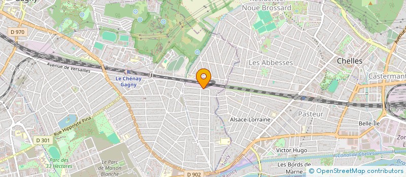 localisation de l'entreprise MOTORS MB  GAGNY