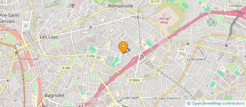 localisation de l'entreprise MOTORS VAG à BAGNOLET