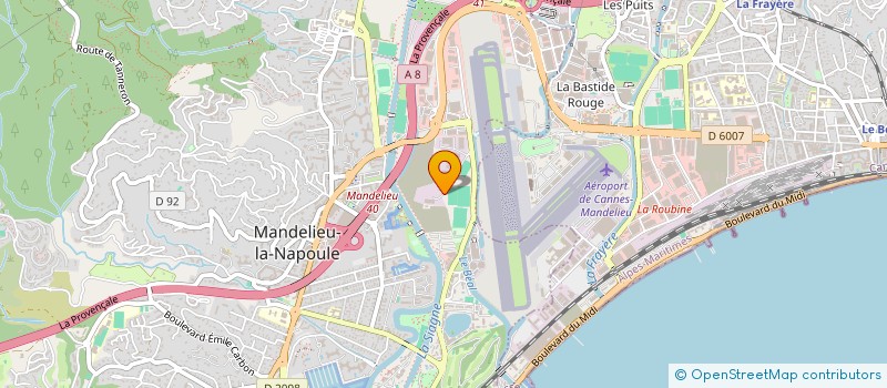 localisation de l'entreprise MOTORYACHT AZUR DIFFUSION  MANDELIEU-LA-NAPOULE
