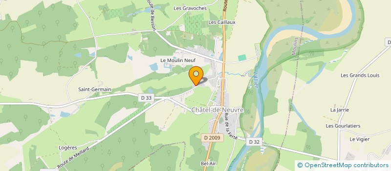 localisation de l'entreprise MOTOS COMPETITION EN SAINT POURCINOIS  ST POURCAIN SUR SIOULE