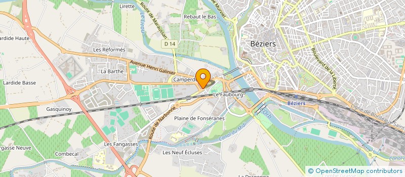 localisation de l'entreprise MOTOS FUSION à BEZIERS