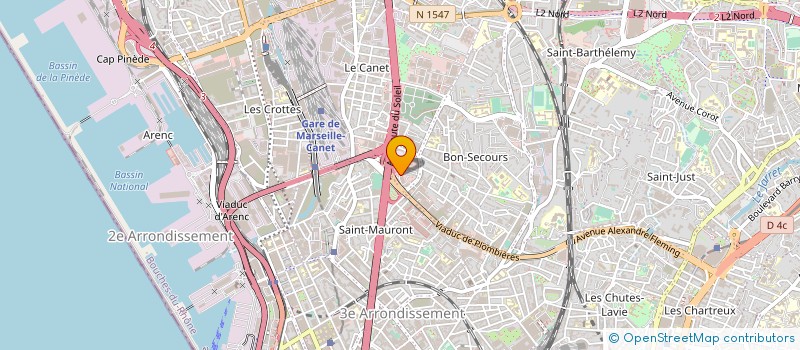 localisation de l'entreprise MOTOS GOUIRAND ET CIE à MARSEILLE