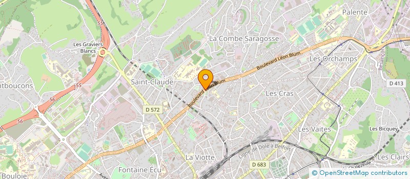 localisation de l'entreprise MOTOS MIELLIN  BESANCON