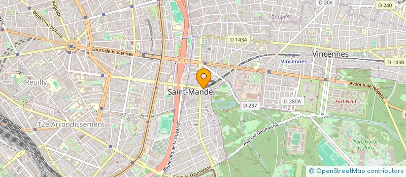 localisation de l'entreprise MOTOS SCOOTERS SERVICES 94 à SAINT-MANDE