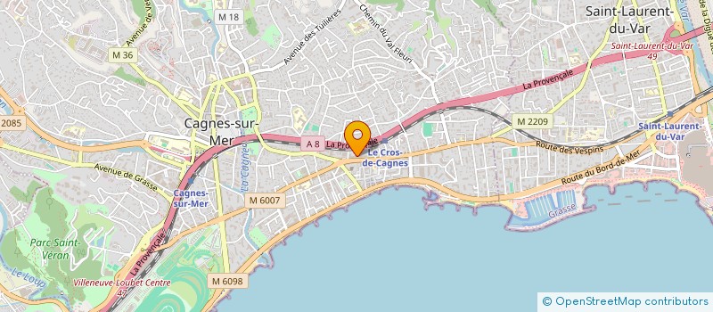 localisation de l'entreprise MOTOSPORTS 06 à CAGNES-SUR-MER