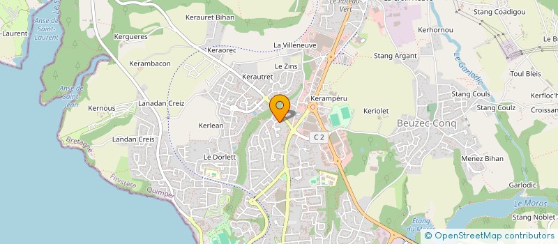 localisation de l'entreprise MOTOWEST à CONCARNEAU