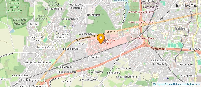 localisation de l'entreprise MOTREX AUTO  JOUE-LES-TOURS