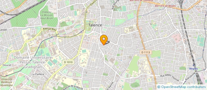 localisation de l'entreprise MOTS BLEUS PRODUCTION  TALENCE