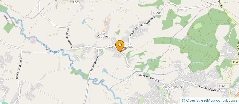 localisation de l'entreprise MOTTARD  CAUBIOS-LOOS