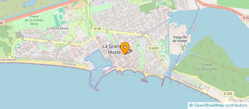 localisation de l'entreprise MOTTE COIFFURE  LA GRANDE-MOTTE