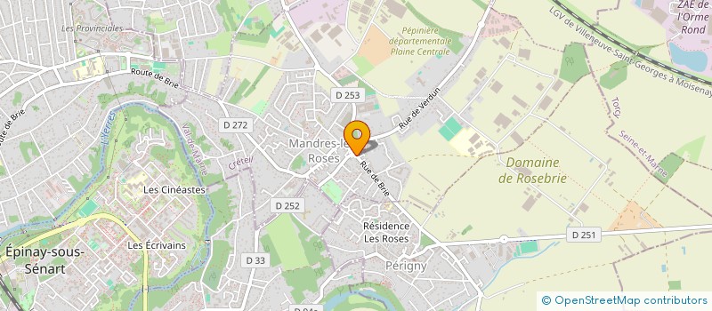 localisation de l'entreprise MOTTEAU D ET BOURARD C à MANDRES-LES-ROSES