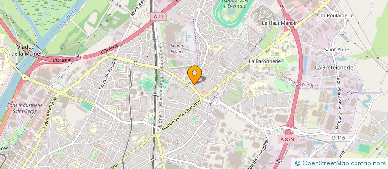 localisation de l'entreprise MOTTIER-VAUTIER à ANGERS
