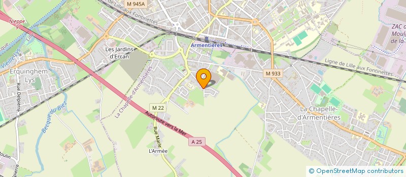 localisation de l'entreprise MOTTL  LA CHAPELLE-D'ARMENTIERES