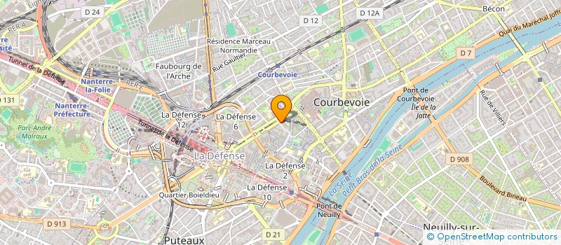 localisation de l'entreprise MOTTOLA à COURBEVOIE