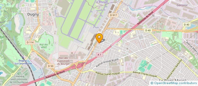 localisation de l'entreprise MOTUKA SERVICE à LE BLANC-MESNIL