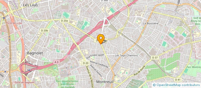 localisation de l'entreprise MOTUS à MONTREUIL