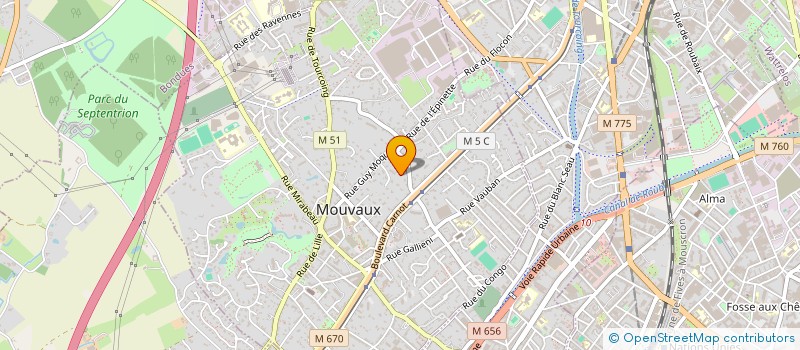 localisation de l'entreprise MOTUS à MOUVAUX