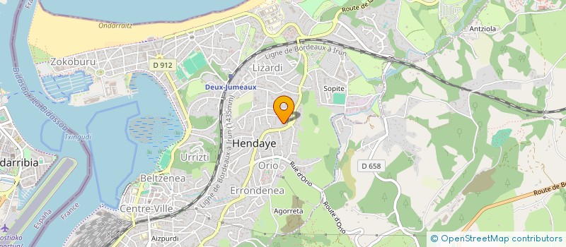 localisation de l'entreprise MOTXO TALDEA à HENDAYE