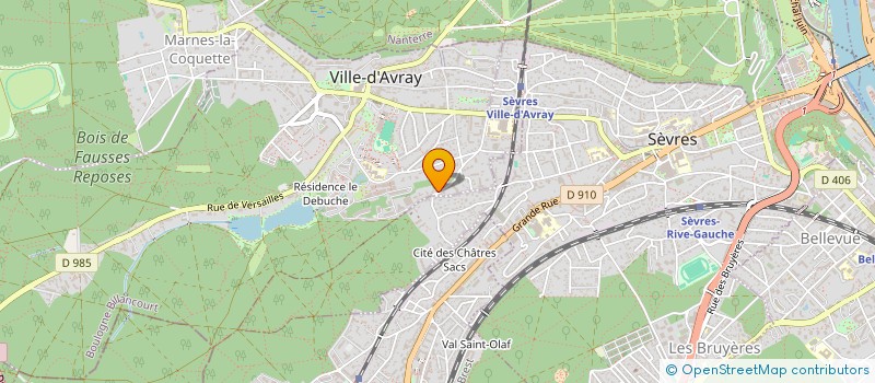 localisation de l'entreprise MOUANGUE ROUSSEAU  VILLE-D'AVRAY