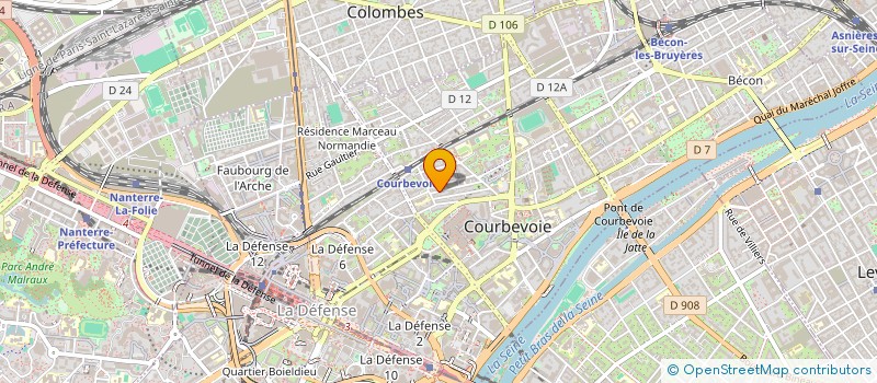 localisation de l'entreprise MOUB à COURBEVOIE