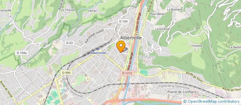 localisation de l'entreprise MOUBAREK  ALBERTVILLE