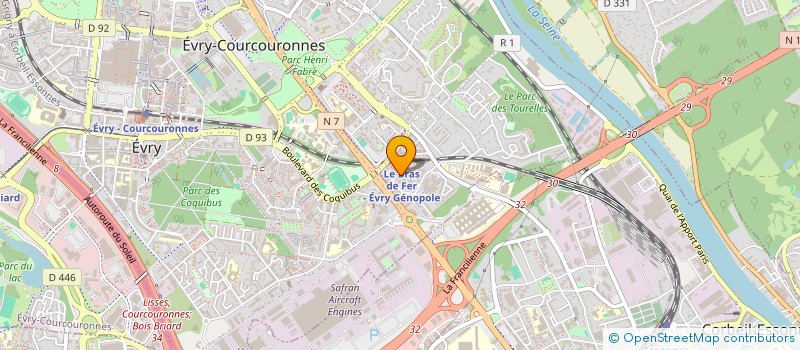 localisation de l'entreprise MOUBTAKIR DIFFUSION à EVRY-COURCOURONNES