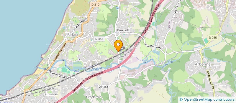 localisation de l'entreprise MOUCHEBOEUF-TROUCHE à BIDART