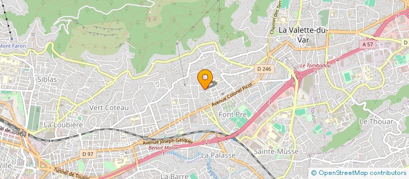 localisation de l'entreprise MOUCHEL  TOULON