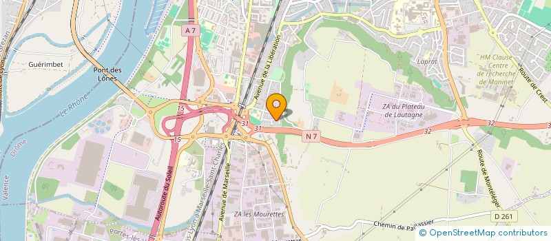 localisation de l'entreprise MOUCHETTE à VALENCE