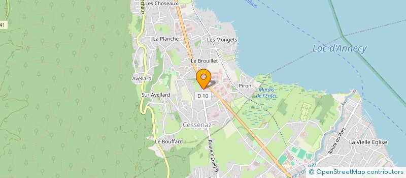 localisation de l'entreprise MOUCHETTE à SEVRIER