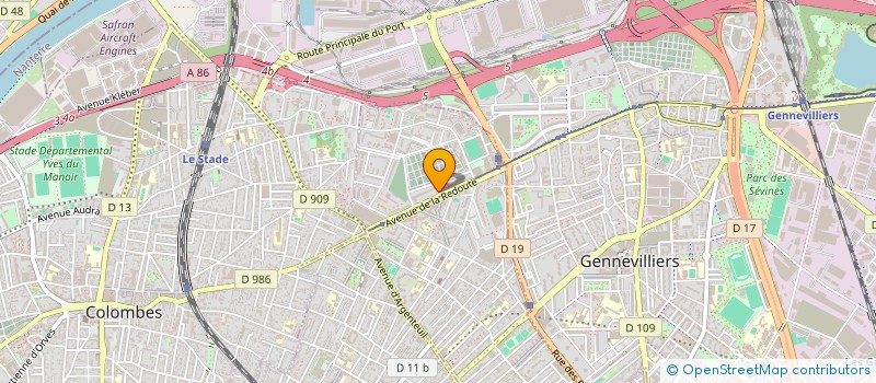 localisation de l'entreprise MOUDABIR  ASNIERES-SUR-SEINE