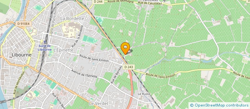 localisation de l'entreprise MOUEIX BERNARD à LIBOURNE
