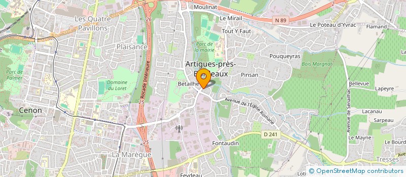 localisation de l'entreprise MOUETTE MOUETTE ET COMPAGNIE  ARTIGUES-PRES-BORDEAUX