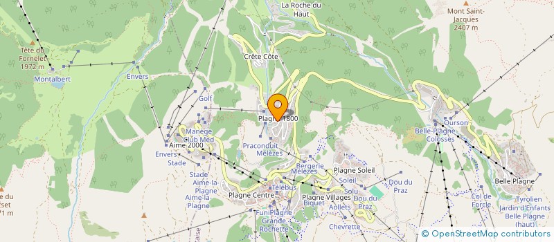 localisation de l'entreprise MOUFLETTE  LA PLAGNE TARENTAISE