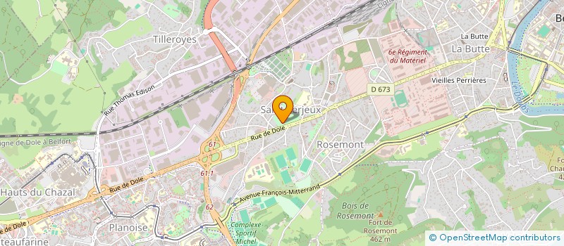 localisation de l'entreprise MOUG 7  BESANCON