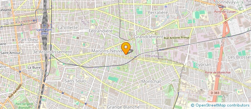 localisation de l'entreprise MOUGEL-MABILLON  VILLEURBANNE