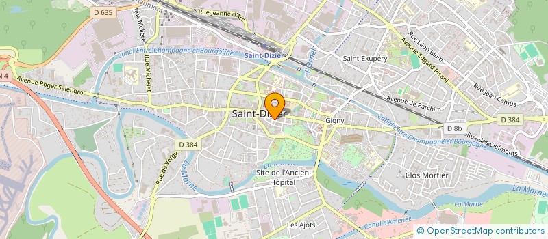 localisation de l'entreprise MOUGEOT 1719 à SAINT-DIZIER