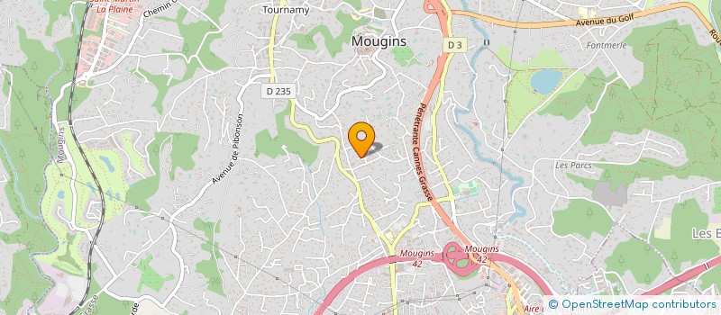 localisation de l'entreprise MOUGINS AGUEDAL à MOUGINS