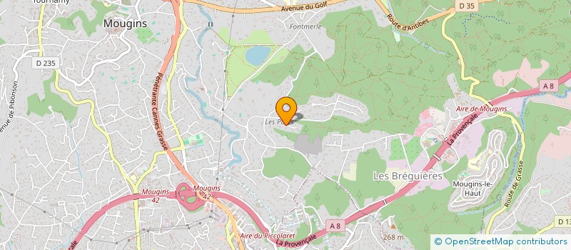localisation de l'entreprise MOUGINS PARCS 70 à MOUGINS