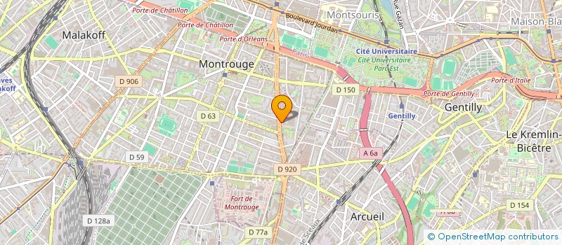 localisation de l'entreprise MOUGNOL à MONTROUGE