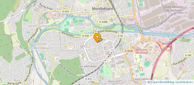localisation de l'entreprise MOUGY à MONTBELIARD