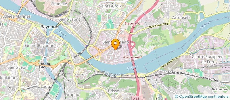 localisation de l'entreprise MOUI IMMOBILIER à BAYONNE