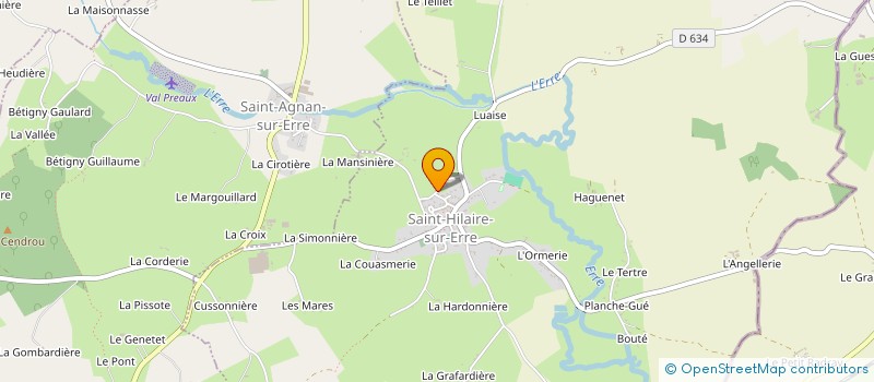 localisation de l'entreprise MOUILLARD IMMOBILIER à SAINT-HILAIRE-SUR-ERRE