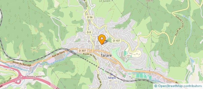 localisation de l'entreprise MOUILLATOUT  TARARE