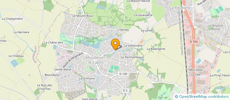 localisation de l'entreprise MOUILLERON BASKET-CLUB  MOUILLERON-LE-CAPTIF