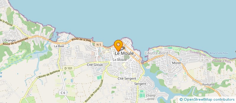 localisation de l'entreprise MOUL'ALU à LE MOULE