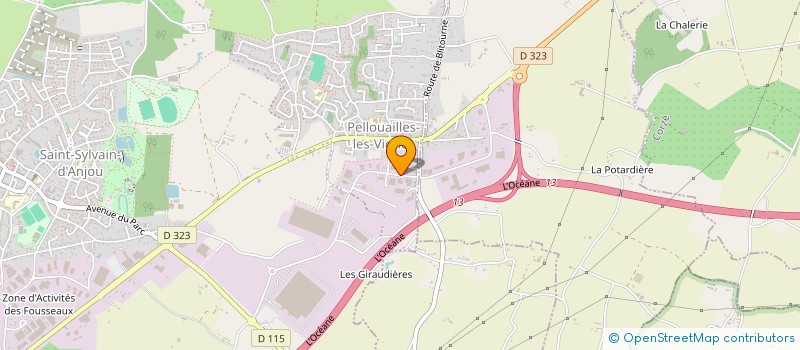 localisation de l'entreprise MOUL'ANJOU PLASTIQUE à VERRIERES-EN-ANJOU