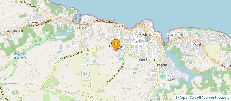 localisation de l'entreprise MOUL'METALU à LE MOULE